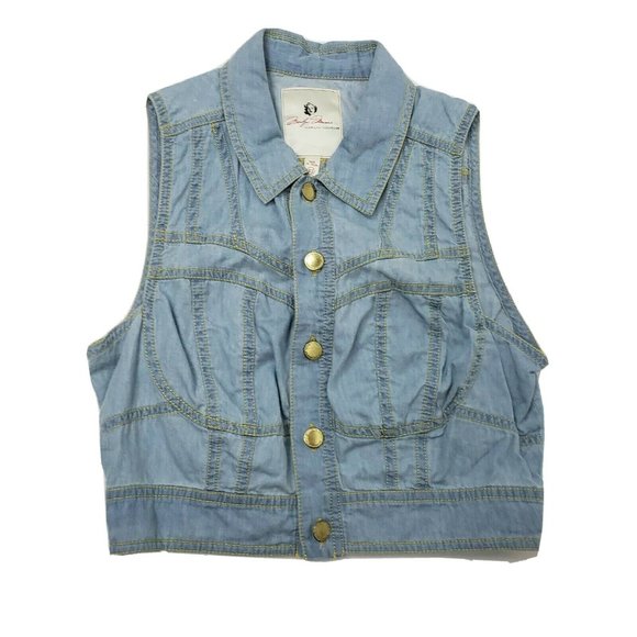 Marilyn Monroe Tops - MARILYN MONROE‎ Chambray Vest Juniors XS
